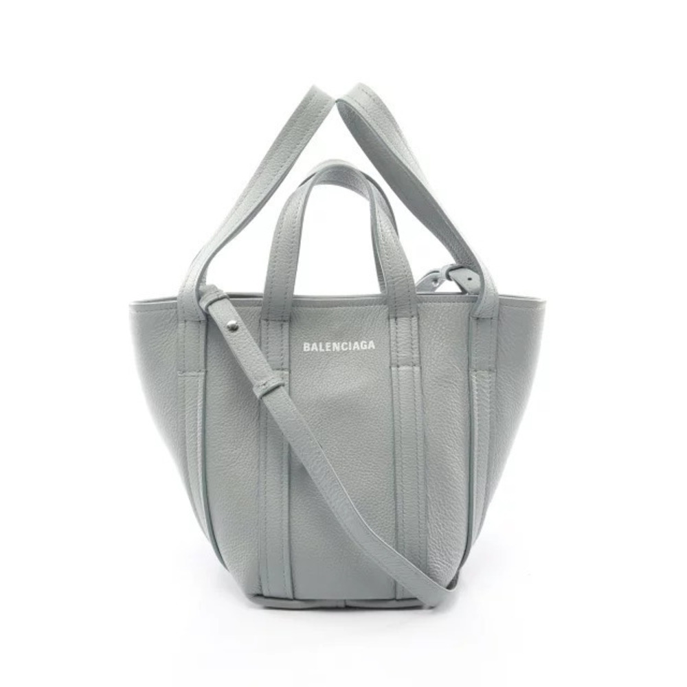 Balenciaga North South Handbag Leather Blue
